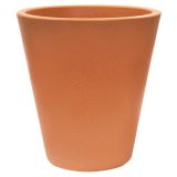 Wellhome Top Garden Corsa pot en terre cuite en polyéthylène avec forme, terracotta, 50 x 50 cm