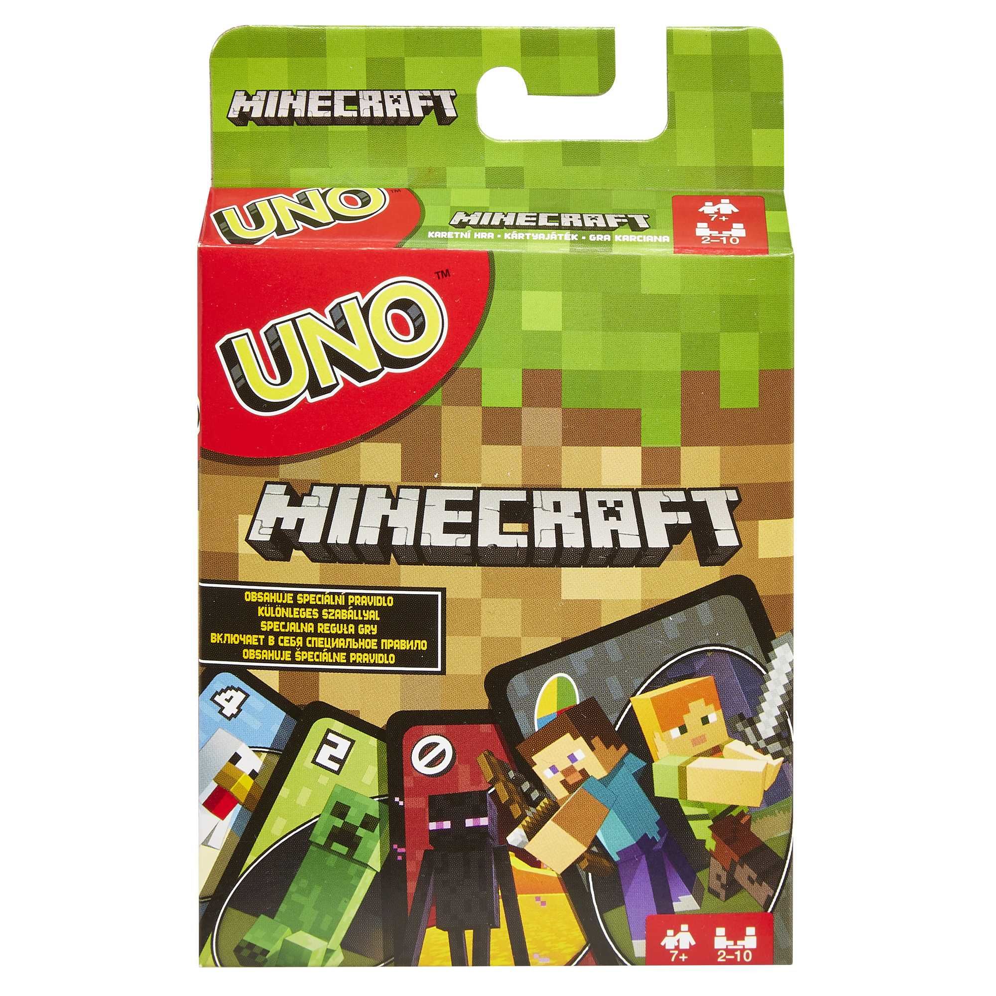 Mattel Games UNO Minecraft Kaartspel - Familie - 7+ jaar