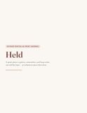 Held: A Journal for Pregnancy & Infant Loss — Grief Journal, Memory Keeping, Letters, Comfort & Support for Miscarriage, Stillbirth & Infant Death