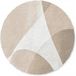Paillasson Harmonieuses Surfaces Lisses - Ondulées 120x120 Cm