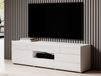Mobistoxx TOMASSON Meuble tv-hifi 2 portes 2 tiroirs blanc/blanc brillant
