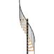 MATISÈRE Escalier Colimaçon Suon120/nh-10 10 Marches Hêtre Noir 120cm