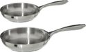 Secret de Gourmet Acoma Koekenpannen - D20 en D28 cm - Alle warmtebronnen - Zilver RVS