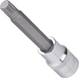 Vigor Binnenvierkantaandrijving 12,5 = 1/2 inch binnenvertand schroevendraaierbit (XZN), sleutelbreedte: M 5 ∙ Totale lengte: 100 mm, 1 stuk, V2066