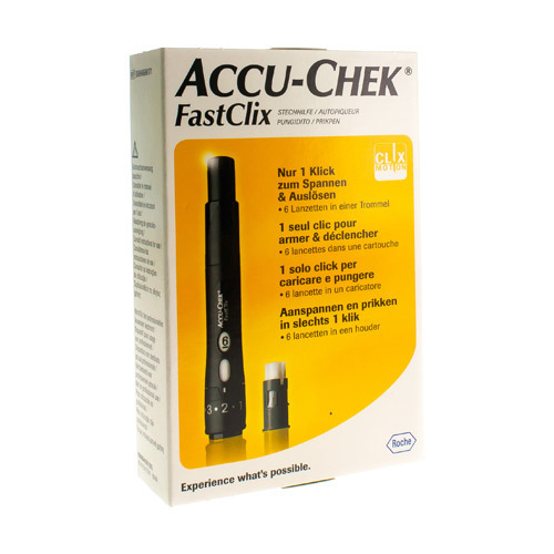 Accu-Chek Accu Chek Fastclix 1 Prikpen + 6 Lancetten