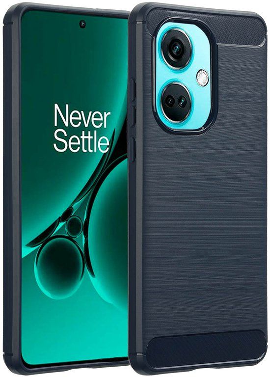 imoshion Hoesje - Geschikt voor OnePlus Nord CE 3 - Brushed Backcover - Donkerblauw