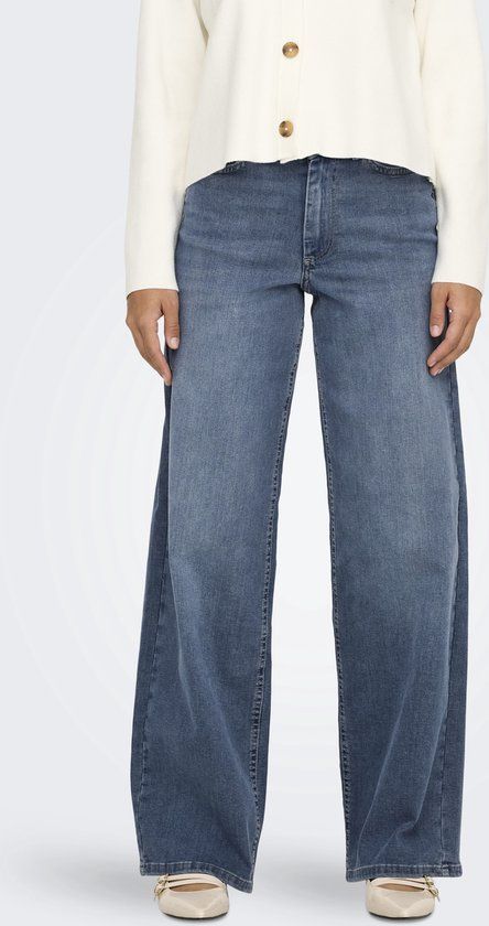 ONLY ONLMADISON BLUSH HW WIDE DNM TAI853 NOOS - Dames Jeans - W25 X L32 - Blauw