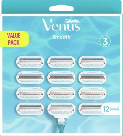 Gillette Venus Smooth Scheermesjes - 12 stuks