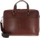 Leonhard Heyden Roma laptoptas 2-vaks 13 inch - Bruin