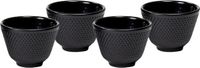 Phoenix Import Mani Bhadra Spiru Japanse Stijl Tetsubin Gietijzeren Theekopje (Set van 4)