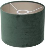 Steinhauer Groene velours lampenkap K3084VS ⌀20cm met E27 support
