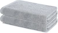 Lavea® Set van 2 Douchelaken 60x120 cm – Zilver