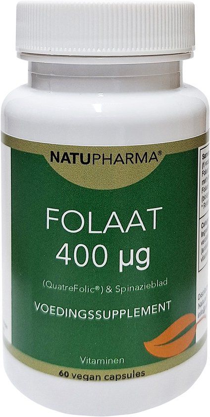 Natupharma Folaat 400 uG - Quatrefolic® 60 vegan capsules