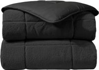 Zelesta Teddybed Antraciet 200x200 - Teddy Dekbedovertrek - Fluffy Dekbedovertrek - Wasbaar dekbed - Dekbed zonder overtrek