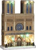 Luville Notre Dame battery operated kerstdorp 19x9x26cm Polyresin Multi