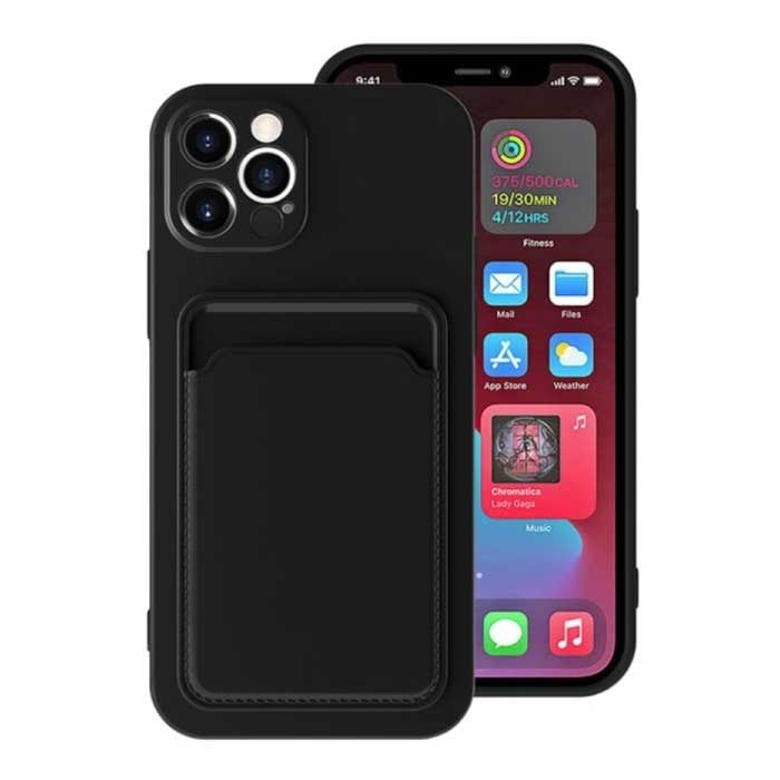 XDAG iPhone 11 Pro Max Kaarthouder Hoesje - Zwart