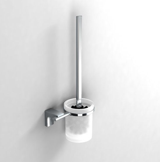 Eletech Toiletborstel chroom met houder