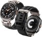 Spigen Dura Pro Armor Bandje Geschikt voor Samsung Galaxy Watch Ultra 2 / 1 - Zwart