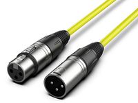 Audibax Silver XLR-kabel, mannelijk, XLR-aansluiting, 6 m, geel