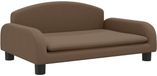 vidaXL Kinderbank - 70x45x30 cm - Stof - Bruin