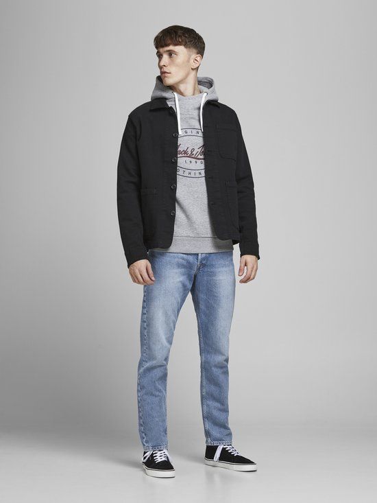 JACK & JONES PLUS SIZE JACK&JONES Heren Jeans W50 X L34 Blauw Katoen Loose Fit