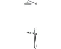 Hotbath Cobber X IBSX70 inbouw regendoucheset thermostatisch met 2 stopkranen