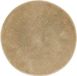 andiamo Florida Badmat, antislip, zacht en pluizig, wasbaar, 60 cm, rond, taupe