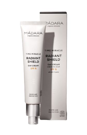 MÁDARA Cosmetics MÁDARA Time Miracle Radiant Shield Dagcrème SPF15 40 ml - Anti-rimpel moisturizer met hyaluronzuur