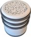 Cogex Deurstopper - grijs - stippen - rubber - D7,5 x H8 cm
