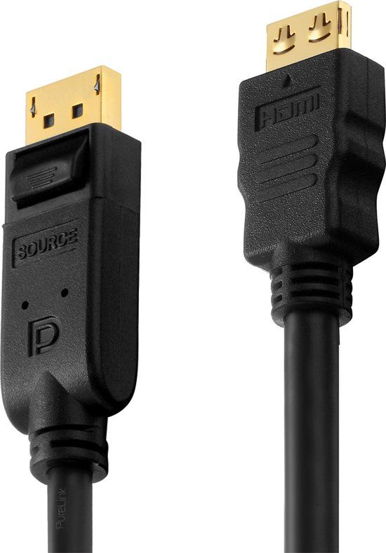 PureLink PI5100-050 video kabel adapter 5 m DisplayPort HDMI Zwart