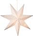 Lumineo Verlichte kerstster - wit - 40 cm - op batterijen - 10 led lampjes - warm wit