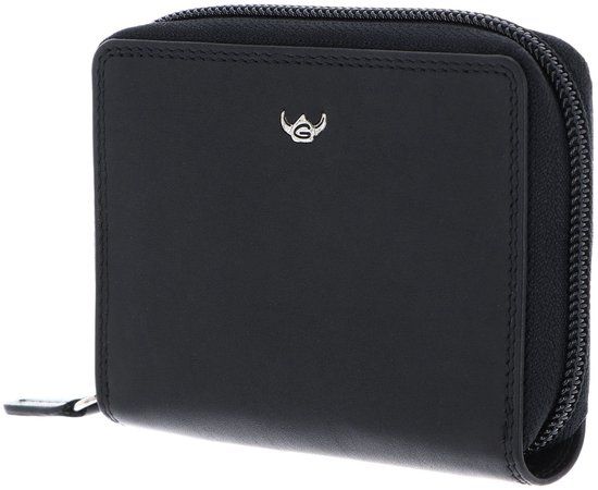Golden Head Leren kaarthoes Polo RFID Protect Kartenetui 4506 Schwarz zwart