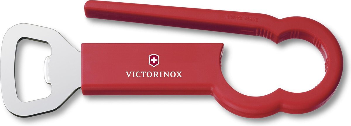 Victorinox Flesopener, roestvrij staal, rood, medium