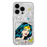 ERT GROUP mobiel telefoonhoesje voor Apple Iphone 14 PRO origineel en officieel erkend DC patroon Wonder Woman 028 optimaal, met glitter overloopeffect