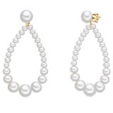 Valero Pearls Aviano GmbH Valero Pearls Oorbellen wit Zoetwater parels 925 zilver Oorhangers Vrouwen