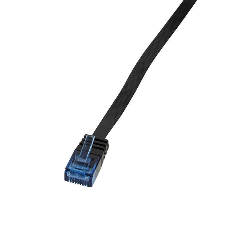 LogiLink RJ45 Netwerk Aansluitkabel CAT 6 U/UTP 7.50 m Zwart