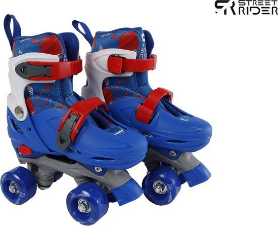 Street Rider Rolschaatsen Blauw Verstelbaar Maat 31-34