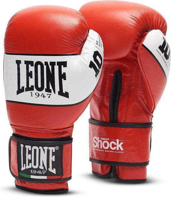 Leone Shock bokshandschoenen - Rood - 12 oz