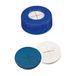 neochrom 7-0759 PE-snappringkappen, ND11, septum siliconen wit/PTFE blauw, kruiskop, blauw (pak van 100)