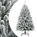 vidaXL Kunstkerstboom met scharnieren en sneeuw 150 cm
