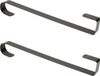 Sans marque Couronne de Noël crochet de porte - Lot de 2x pièces - 38 cm - Métal - Noir