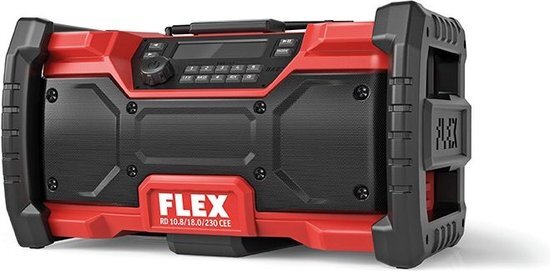 FLEX Digitale accu-bouwplaatsradio RD 10.8/18.0/230 (10,8V, 18V of stekker, DAB+, FM, zonder batterijen, met voeding) 484857