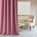 ROOM99 Aura Schuifgordijn met zilveren ogen, 140 x 280 cm breed x hoogte, modern gordijn, woonkamer, slaapkamer, roze, 1 stuks