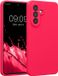 kwmobile hoesje geschikt voor Samsung Galaxy A56 5G - TPU backcover met siliconen coating - Smartphone case in neon roze