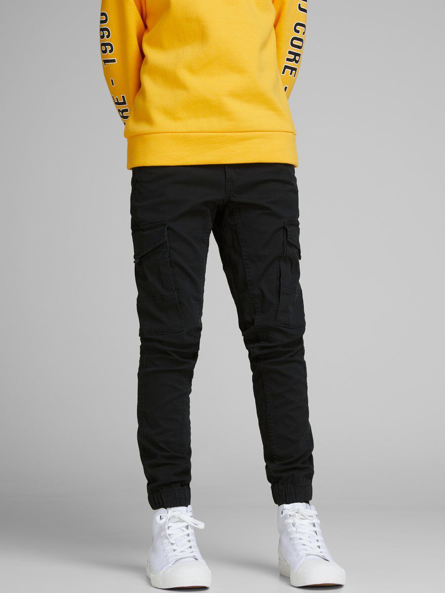 JACK & JONES JUNIOR JPSTPAUL JJFLAKE AKM 542 NOOS JNR Jongens Broek - Maat 128 - Zwart
