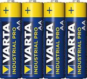 VARTA 04006211394 Industrial Batterij AA Mignon Alkaline batterijen LR6 - Verpakking met 40 stuks, Made in Germany, Blauw/Geel