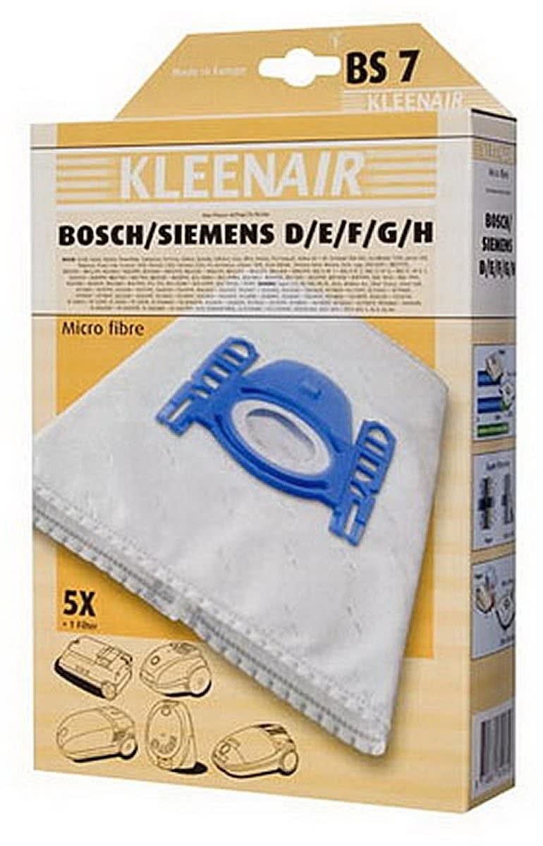 Kleenair 5 SMS Stofzuigerzakken Bosch/Siemens D/E/F/G/H/GXL/GXXL +1 Filter