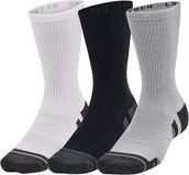 Under Armour UA Performance Tech 3pk Crew-GRY Unisex Sportsokken - Mod Grijs - Wit - Jet Grijs