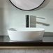Berkely Lavabo à poser 50cm x 39cm Ovale Moderne (sans trous de robinetterie) - Blanc