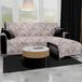 PETTI Artigiani Italiani - Hoekbank, bankovertrek met schiereiland, 3-zitsbankhoes met eiland rechts, bankovertrek met chaise longue, poederbloesem, 100% Made in Italy
